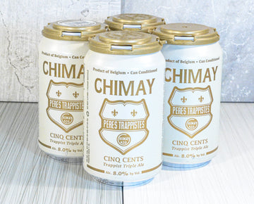 Chimay, Cinq Cents (White) Trappist Triple Ale 4 PACK