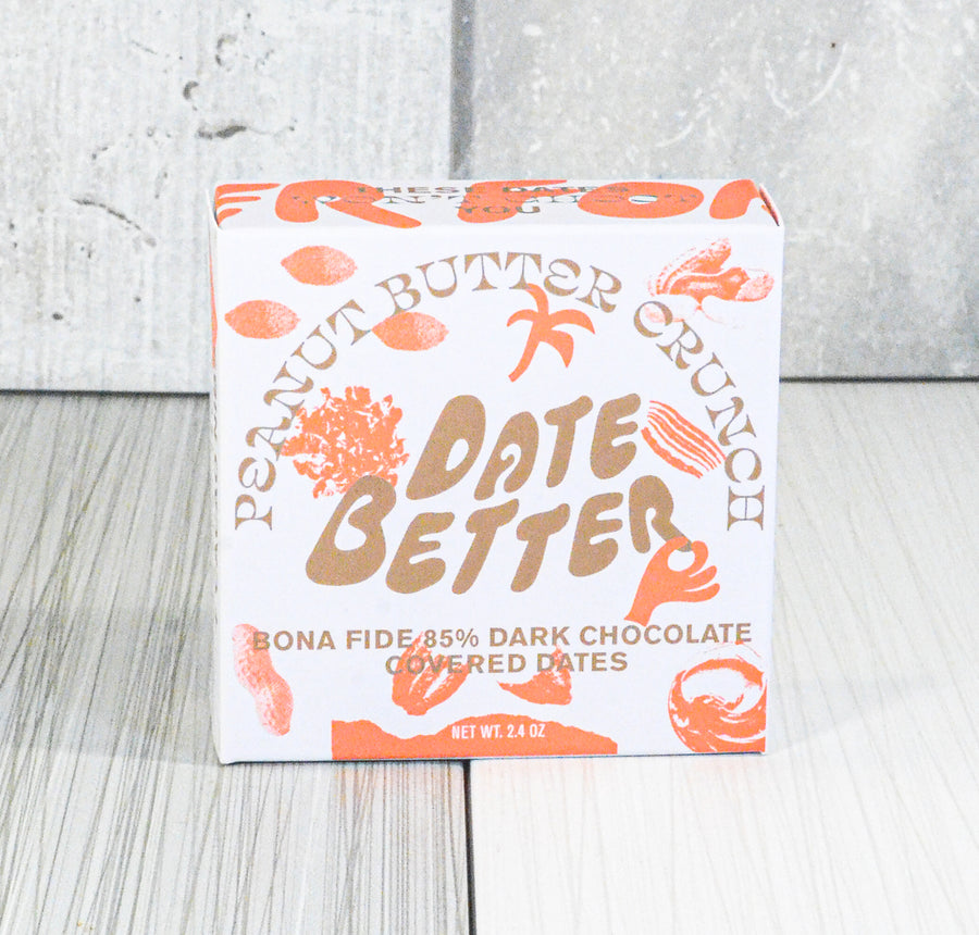 Date Better, Peanut Butter Crunch Covered Dates