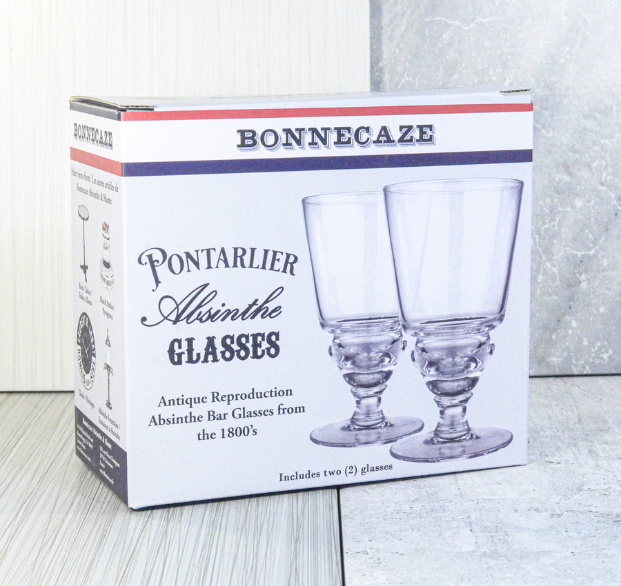 Bonnecaze, Pontarlier Absinthe Glasses Set of 2
