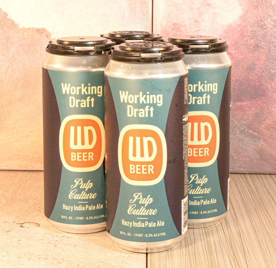 Working Draft, Pulp Culture Hazy IPA 4 PACK