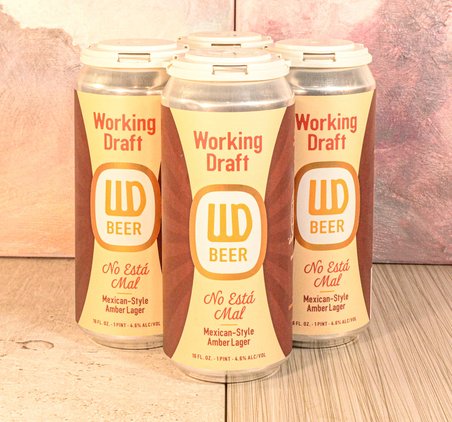 Working Draft, No Esta Mal Mexican-Style Amber Lager 4 PACK