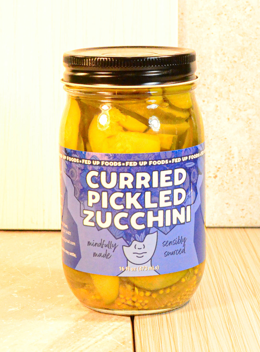 Fed Up Foods, Curried Pickled Zucchini