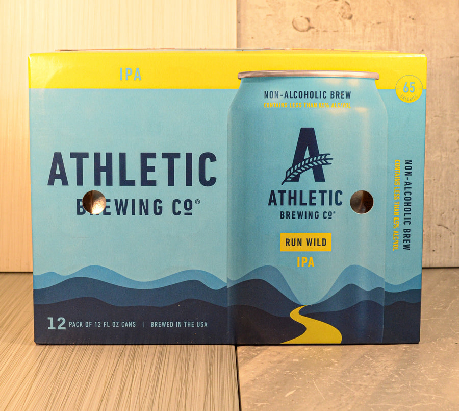 Athletic Brewing, Run Wild IPA Non-Alcoholic 12 PACK