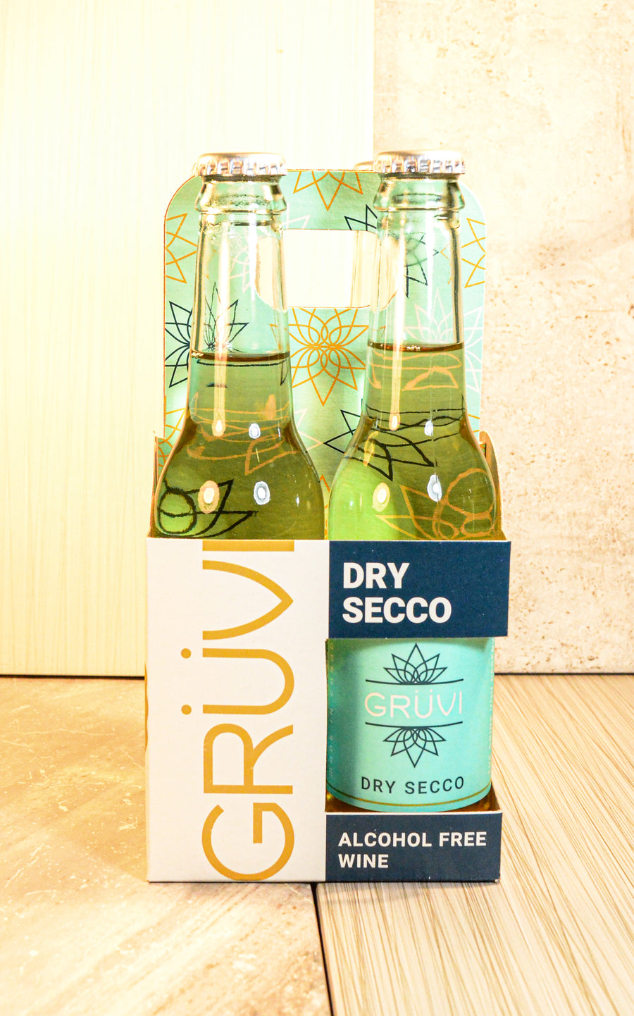 Gruvi, Dry Secco ZERO ALCOHOL Wine 4 PACK