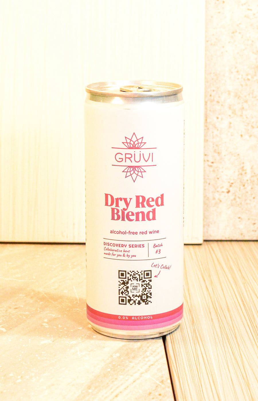 Gruvi, Dry Red Blend ZERO ALCOHOL Wine SINGLE
